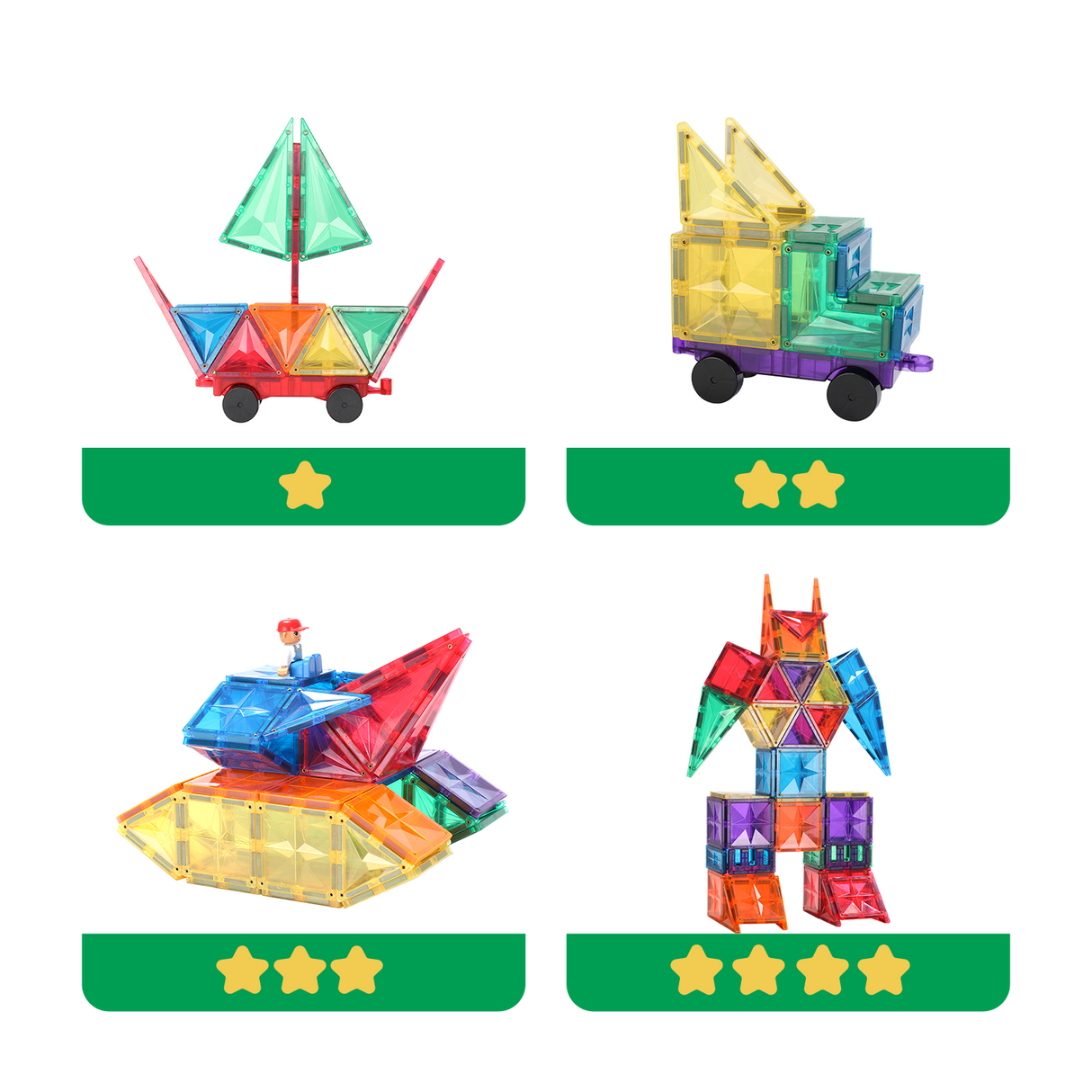 MNTL Classic Space Travelling Magnetic Tile Set 177 Pcs