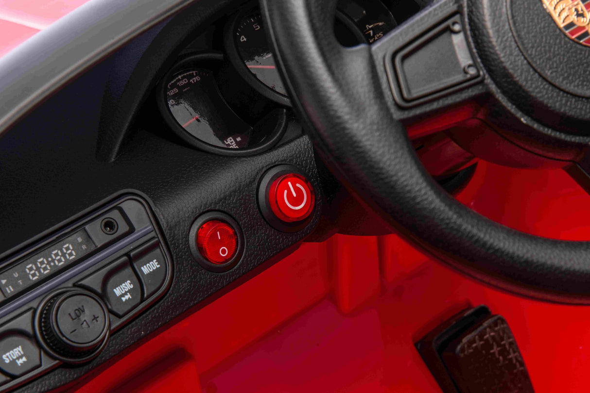 ALL 4 KIDS Licensed Porsche 718 Spyder Kids Electric Ride-On Car