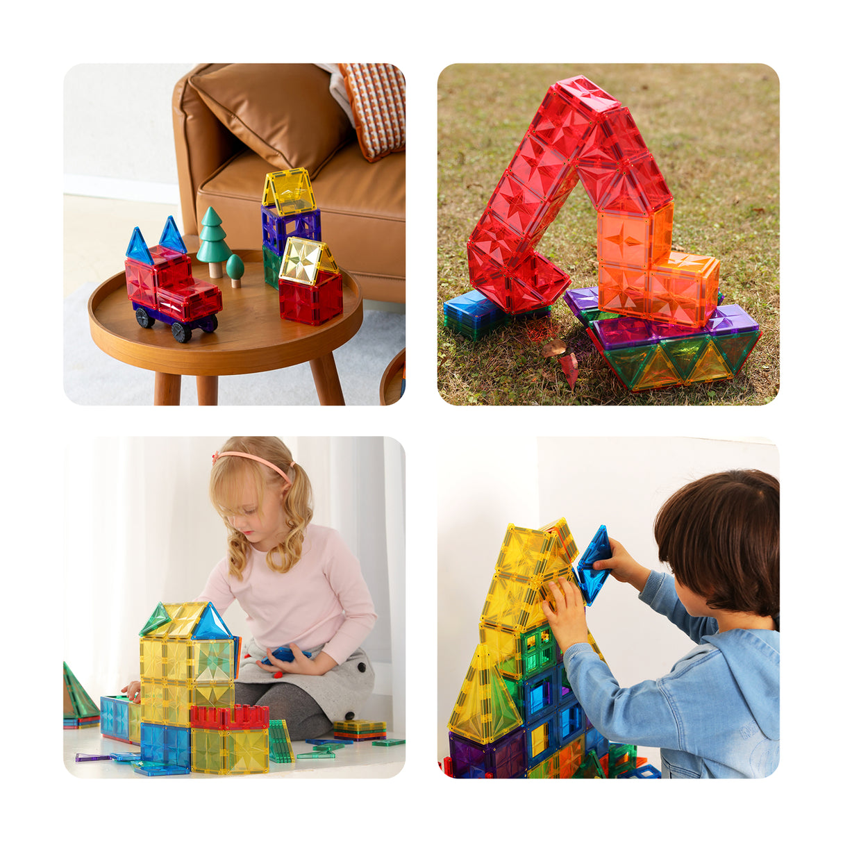 MNTL Classic Road Trip Magnetic Tile Set 72 Pcs