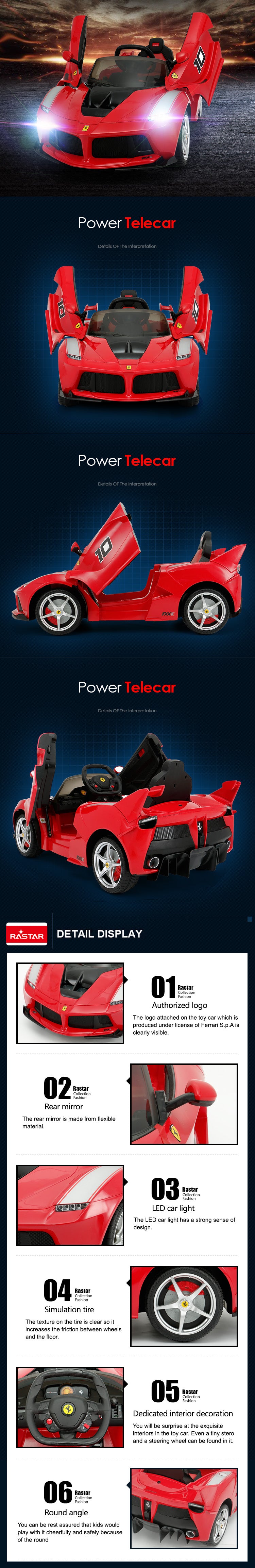 Rastar Licensed Ferrari Laferrari Ride On Car