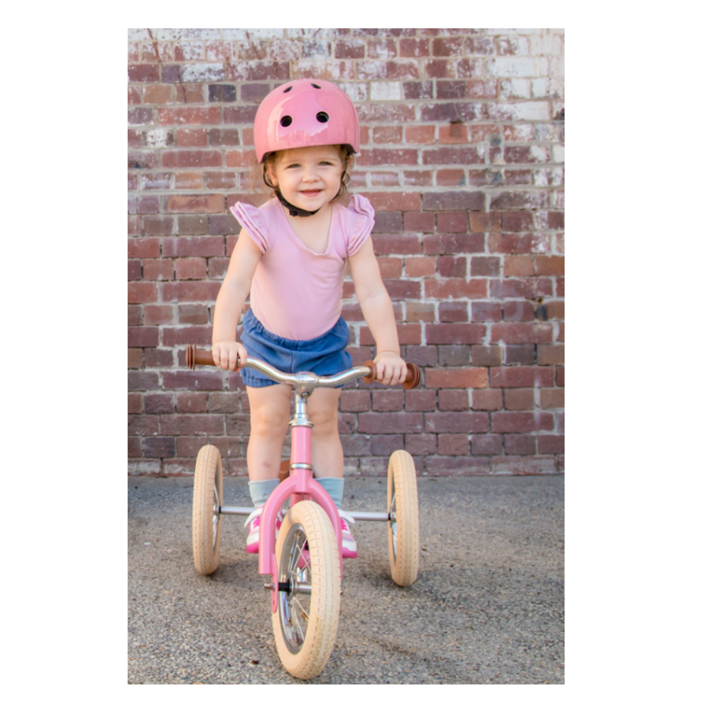 CoConuts Extra Small Vintage Gloss Pink Helmet Pinch-Free
