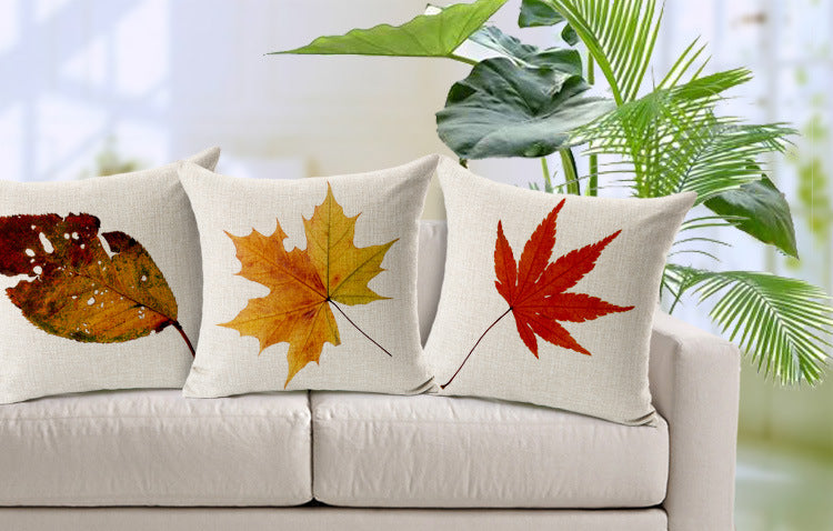 All 4 Kids 45cm Square Throw Pillow Cushion Cover - Maple Leaf