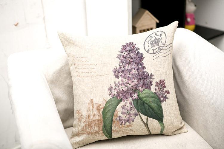 All 4 Kids 45cm Square Throw Pillow Cushion Cover - Country Flower