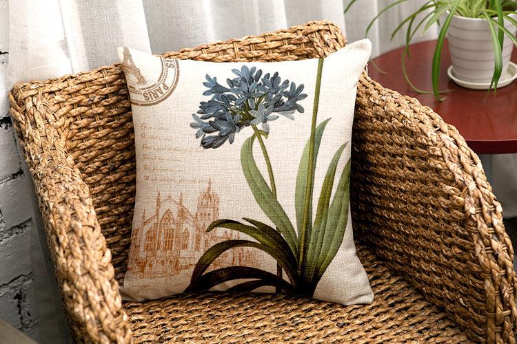 All 4 Kids 45cm Square Throw Pillow Cushion Cover - Country Flower