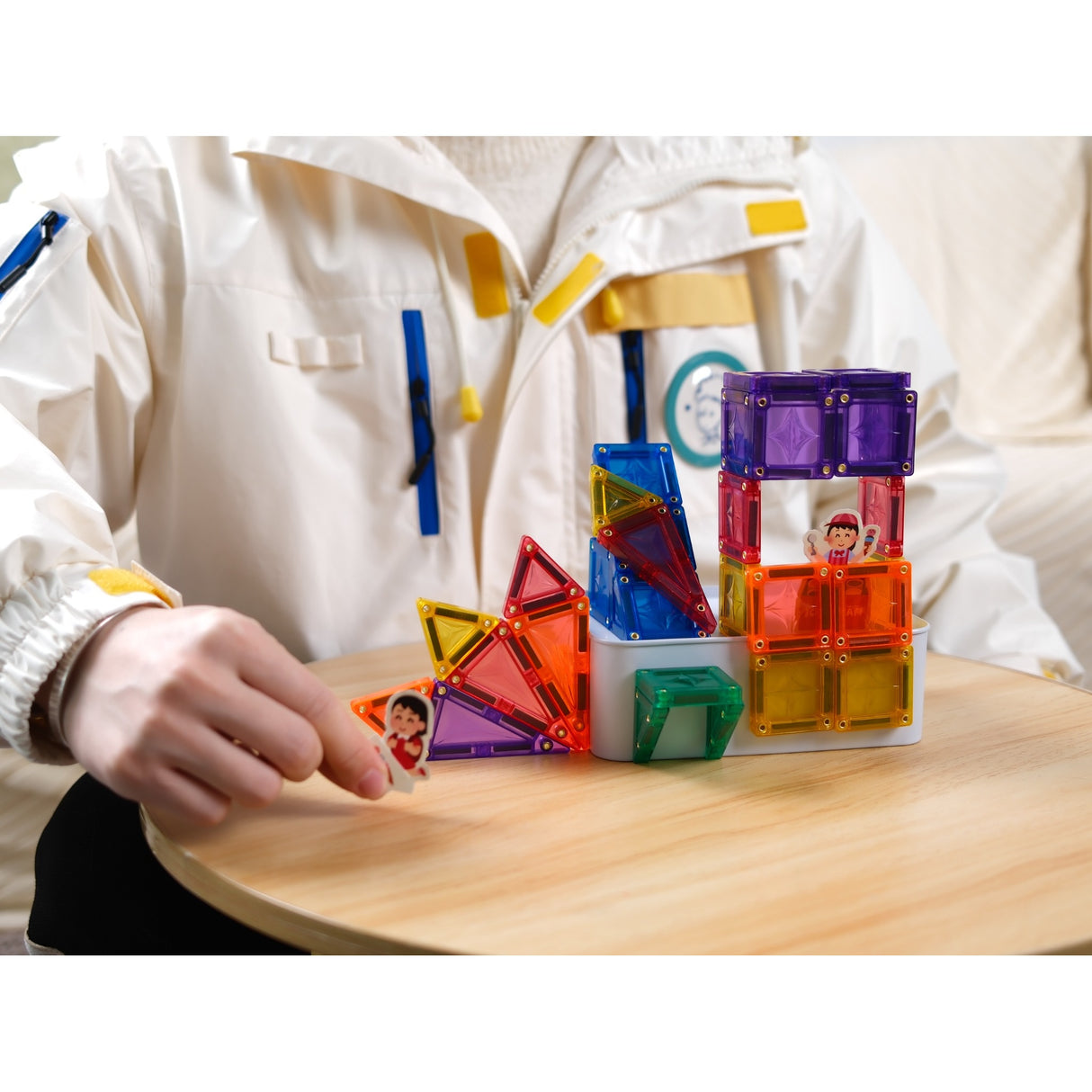 MNTL Classic Small Star Magnetic Tile Set 56 Pcs