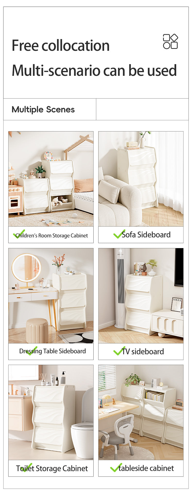 All 4 Kids Milo 3 Tier Modular Storage Unit
