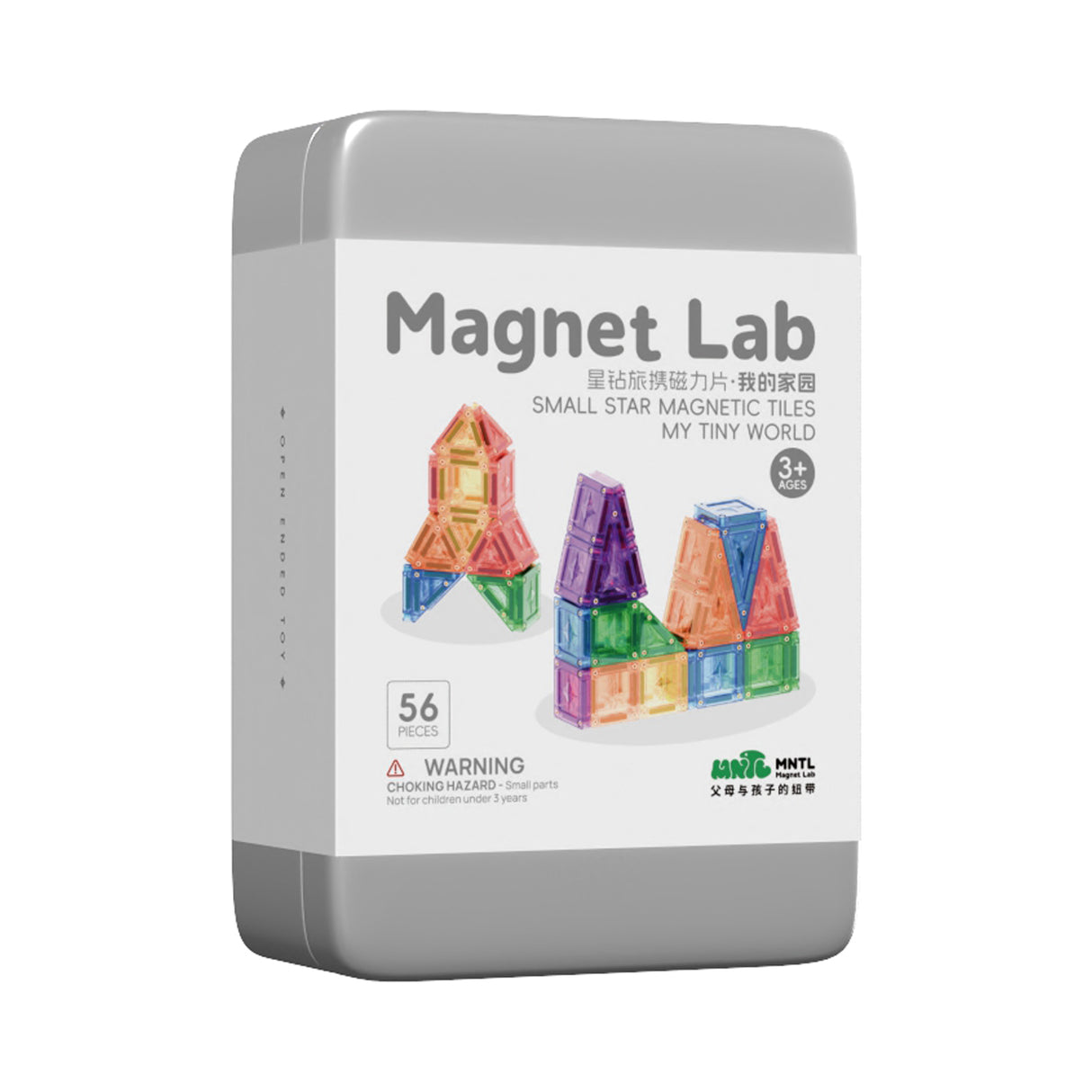 MNTL Classic Small Star Magnetic Tile Set 56 Pcs