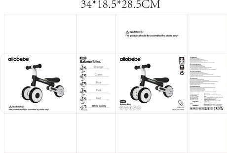 All 4 Kids Allobebe Balance Bike - Aqua