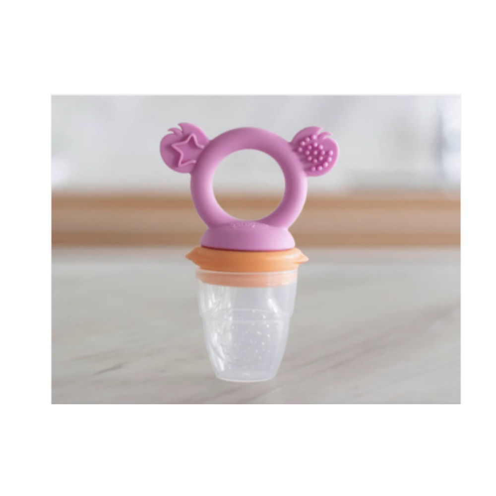 Cherub Baby Silicone Fresh Food Feeder & Teether Peach Blush