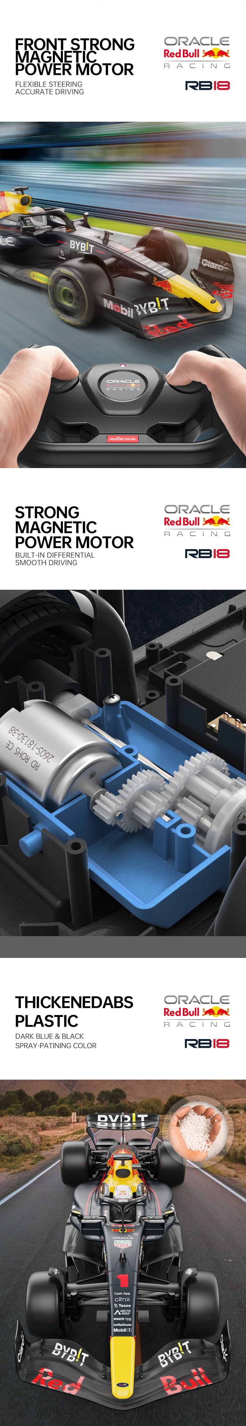 Rastar Licensed 1:12 Oracle Red Bull F1 Racing RB18 Remote Control Car