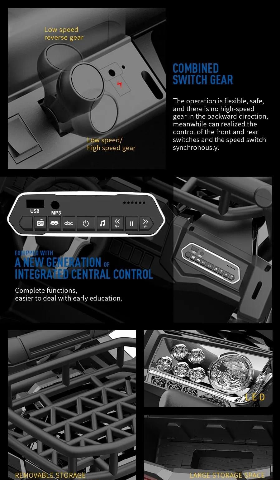 ALL 4 KIDS 24V Beach Buggy Electric Ride On Toy - Green