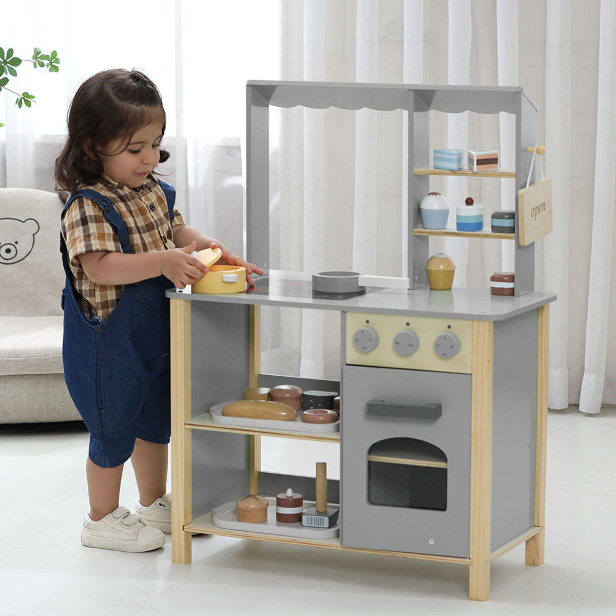 All 4 Kids Nordic Chef Pretend Kitchen & Bakery Station