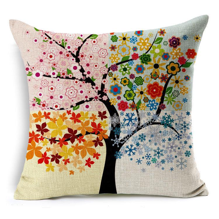 All 4 Kids 45cm Square Throw Pillow Cushion Cover - Maple Tree