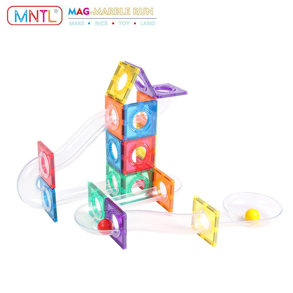 MNTL Magnetic Tiles Marble Run 100 Pcs Set