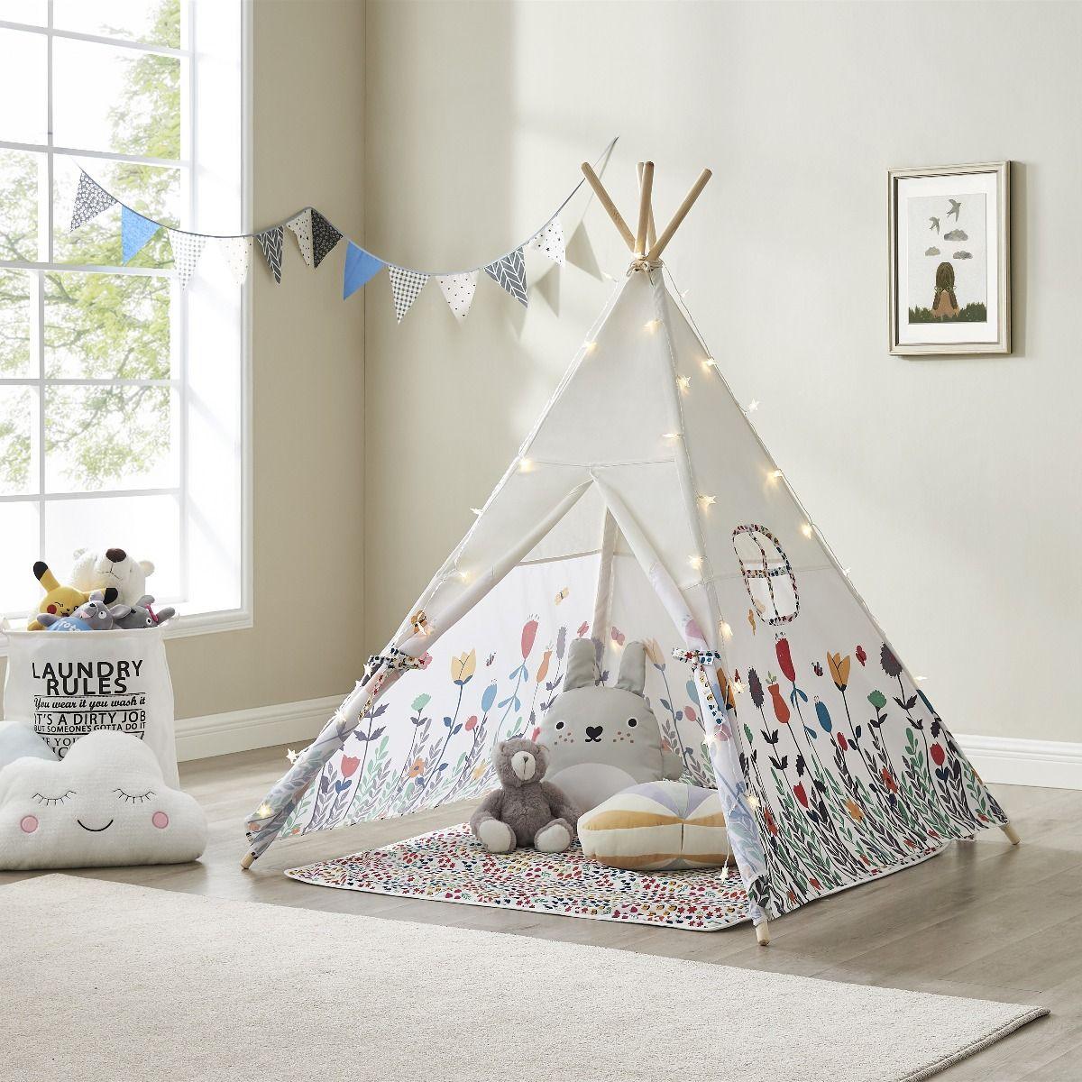 ALL 4 KIDS Camila Kids Flora Square Teepee Tent