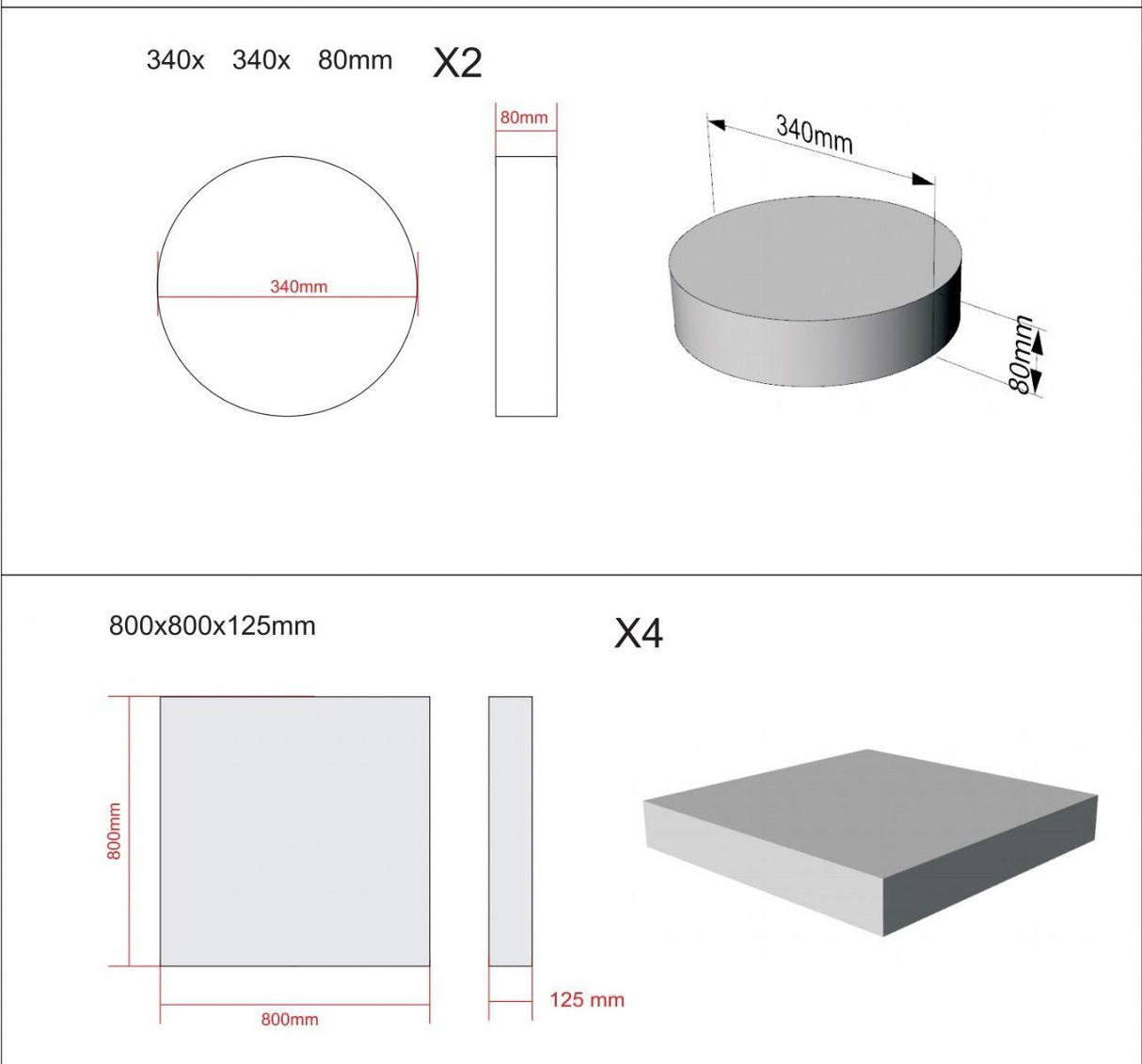 All 4 Kids Ethan 10 PCS Modular Play Couch - Dark Blue