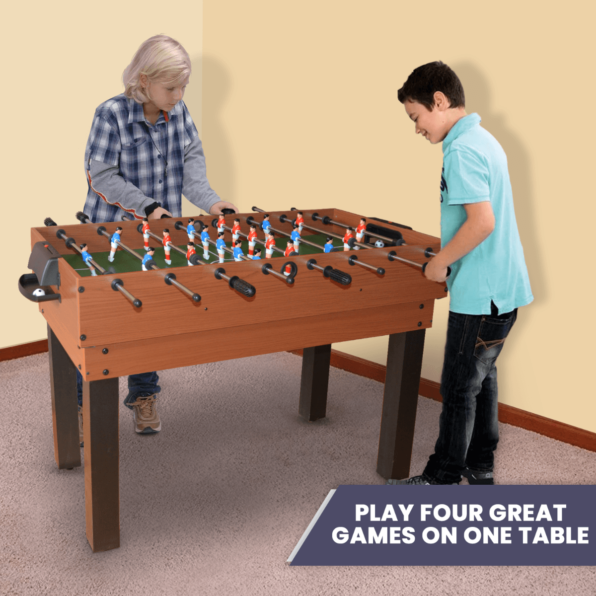 All 4 Kids James 4 in 1 4FT Activity Entertainment Foosball Table