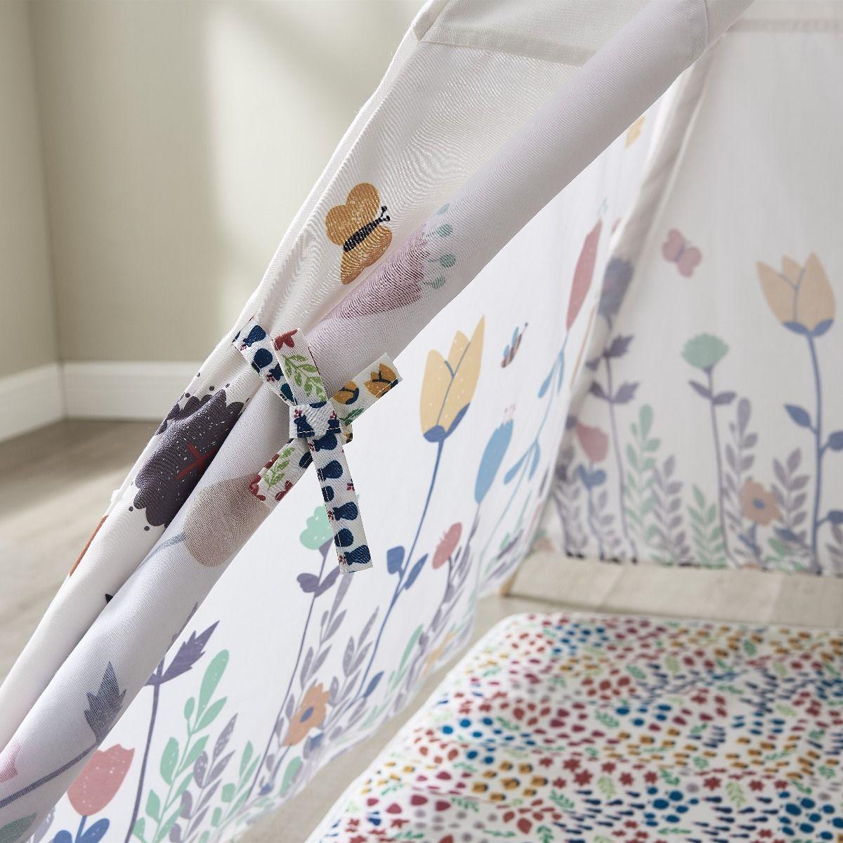 ALL 4 KIDS Camila Kids Flora Square Teepee Tent