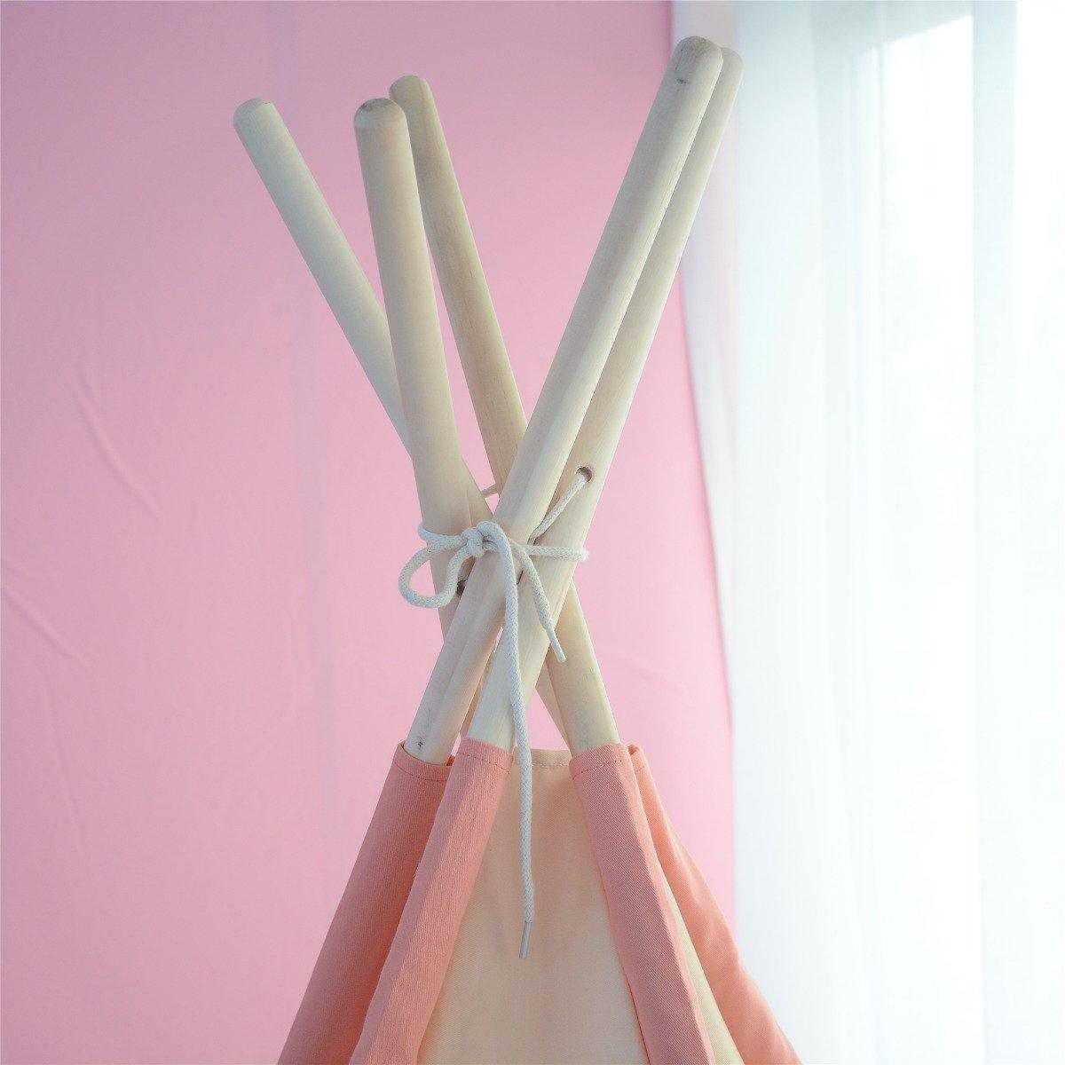 All 4 Kids Nora Large Pink Blooming Kids Teepee Tent