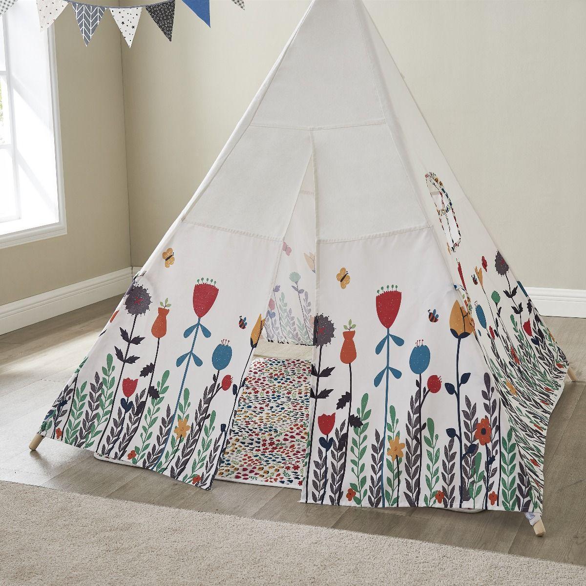 ALL 4 KIDS Camila Kids Flora Square Teepee Tent