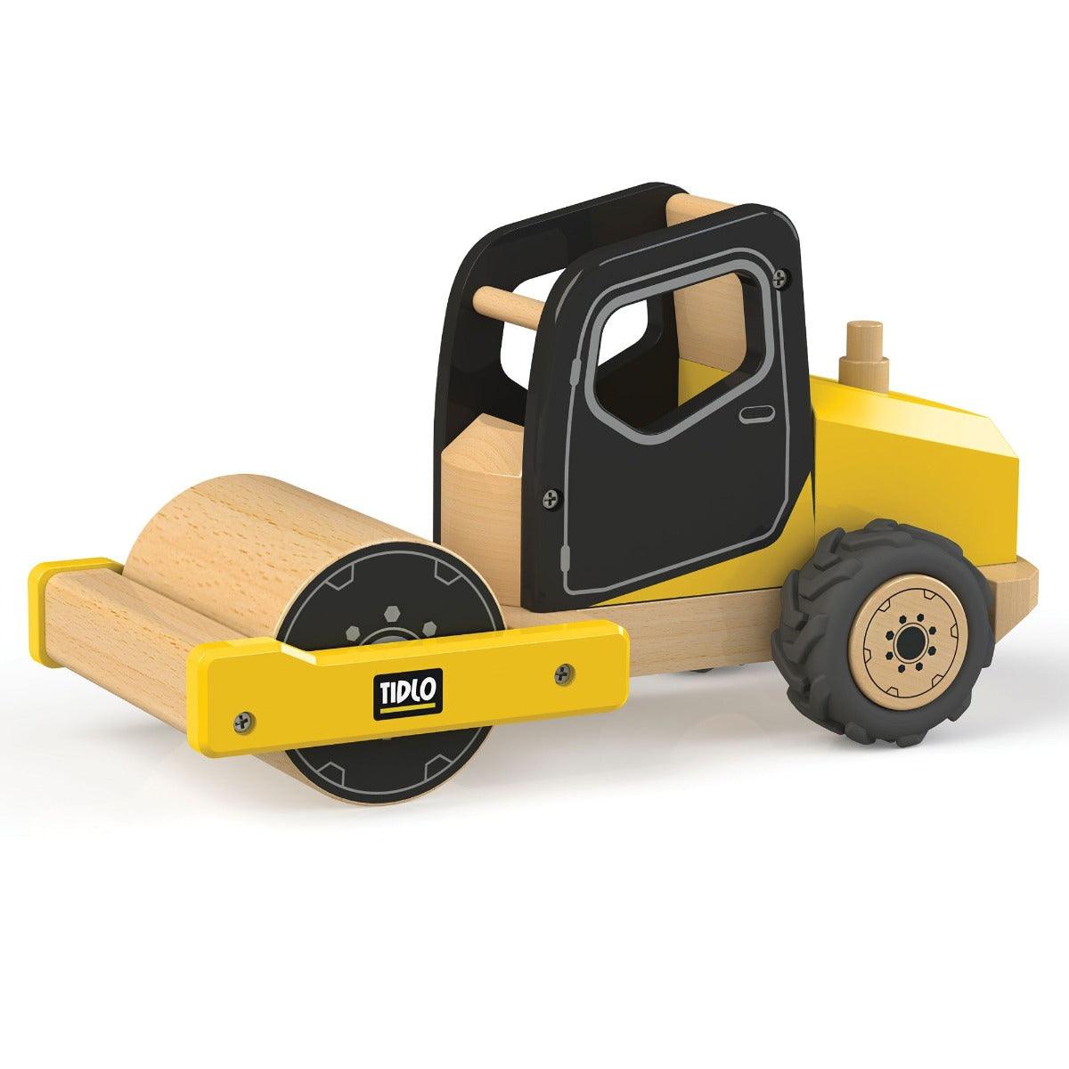 Tidlo Wooden Construction Toy -  Road Roller
