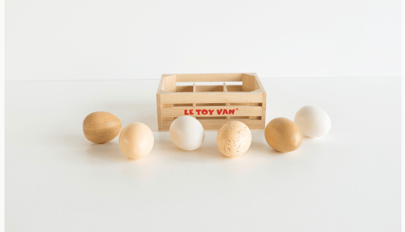 Le Toy Van Honeybake Farm Eggs in Crate