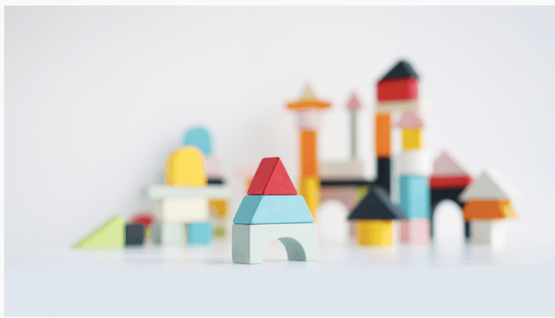 Le Toy Van Petilou 60 piece Building Blocks Set & Bag