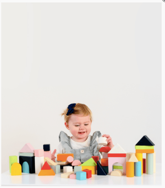 Le Toy Van Petilou 60 piece Building Blocks Set & Bag