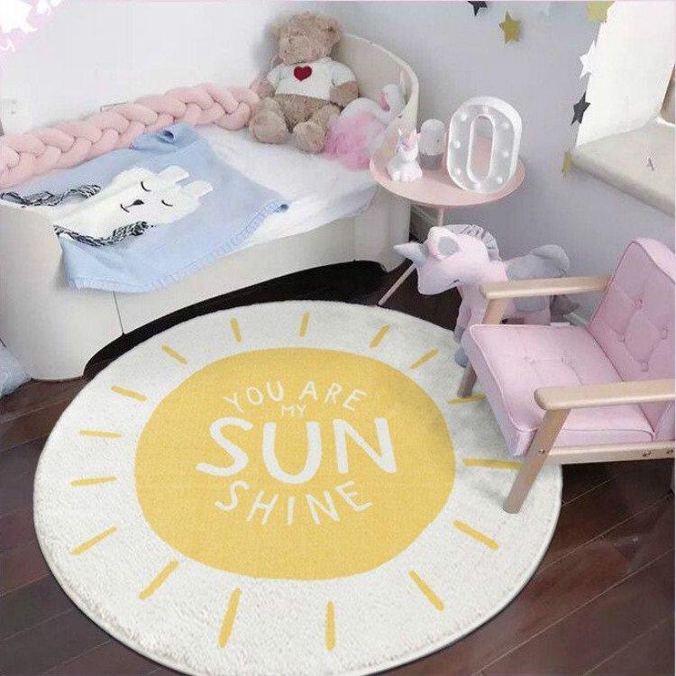 ALL 4 Kids You Are My Sunshine Round Rug