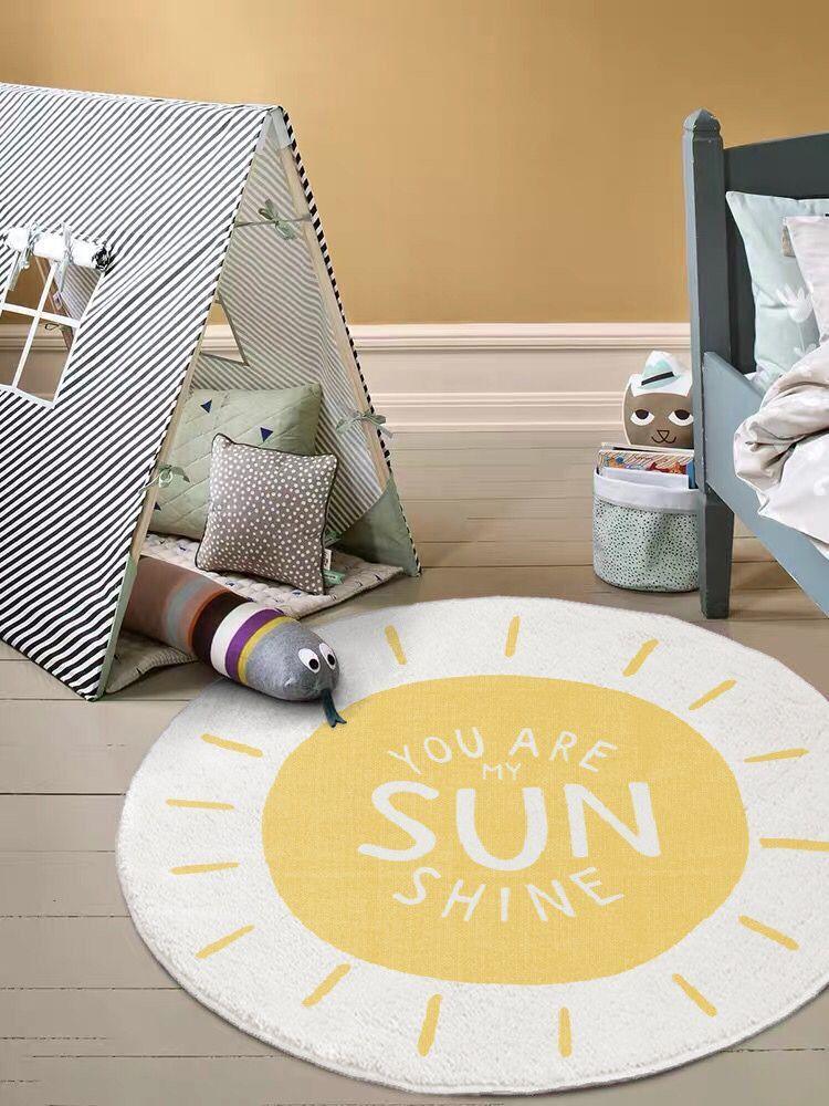 ALL 4 Kids You Are My Sunshine Round Rug