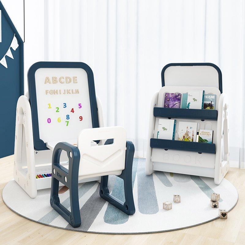 ALL 4 KIDS Nova Magnetic 2 in1 Bookcase and Easel - Blue