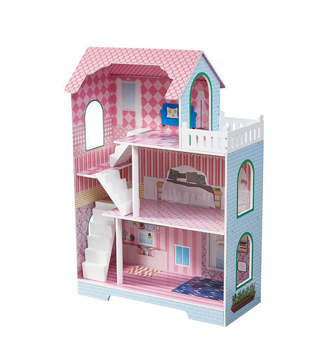 ALL 4 KIDS 3 Level Quinn Dollhouse with Furniture