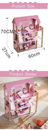 ALL 4 KIDS Eliana 3 Level Dollhouse