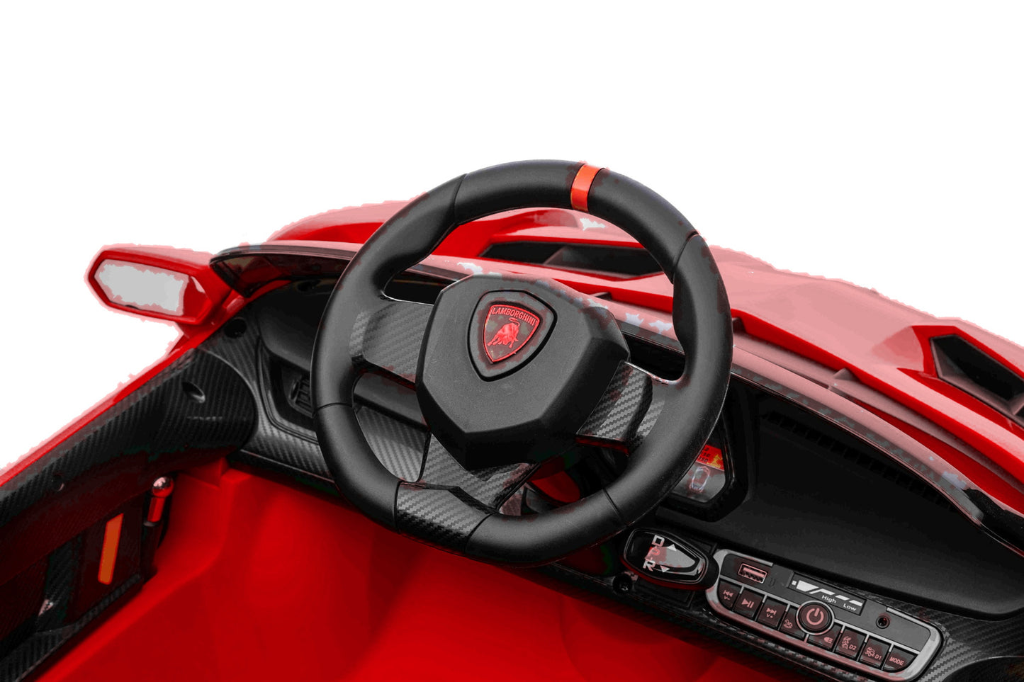 All 4 Kids Licensed Lamborghini Veneno Roadster Electrical Ride on Car - Red