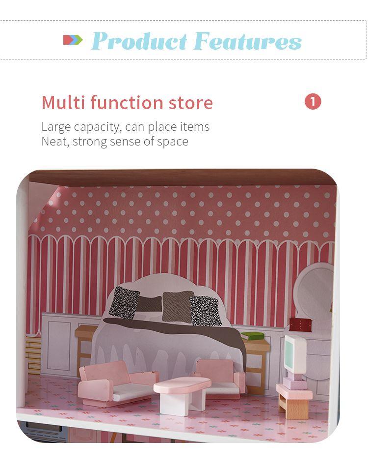 ALL 4 KIDS 3 Level Quinn Dollhouse with Furniture