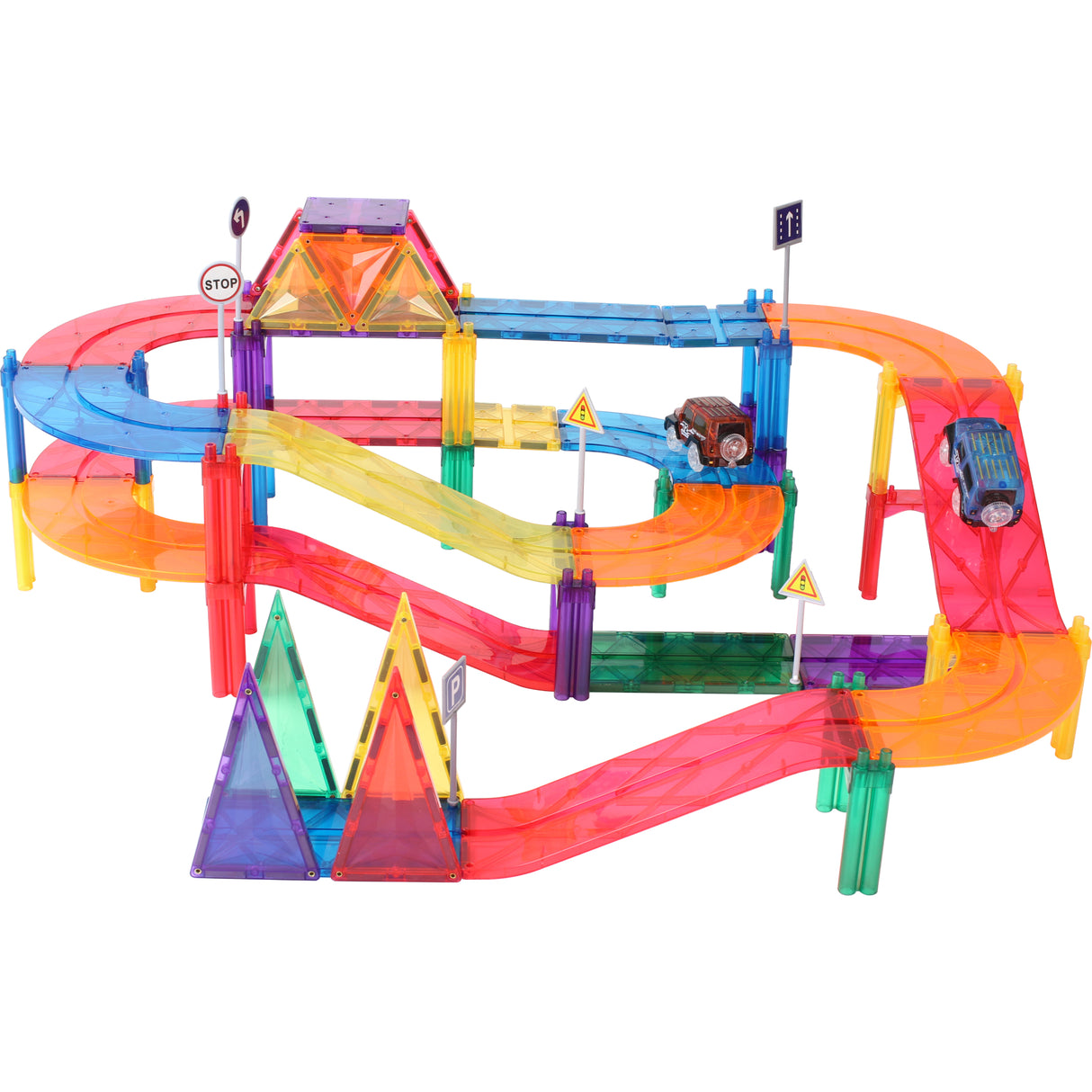 MNTL Classic Magnetic Car Track Set 52 Pcs