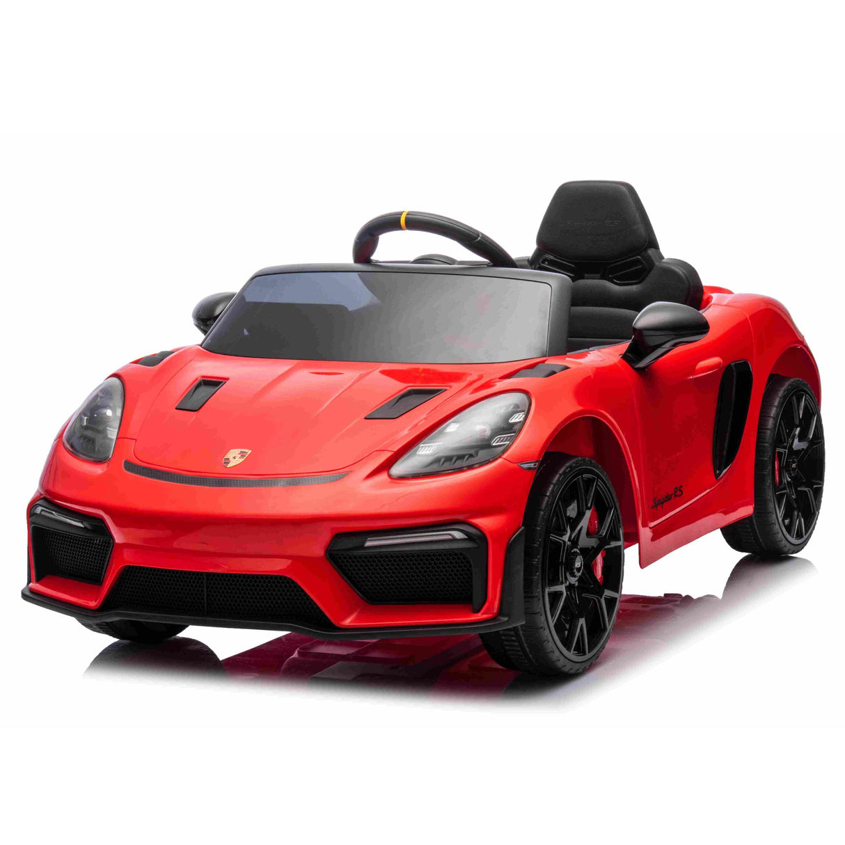 ALL 4 KIDS Licensed Porsche 718 Spyder Kids Electric Ride-On Car