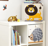 3 Sprouts Fabric Storage Box - Yellow Lion