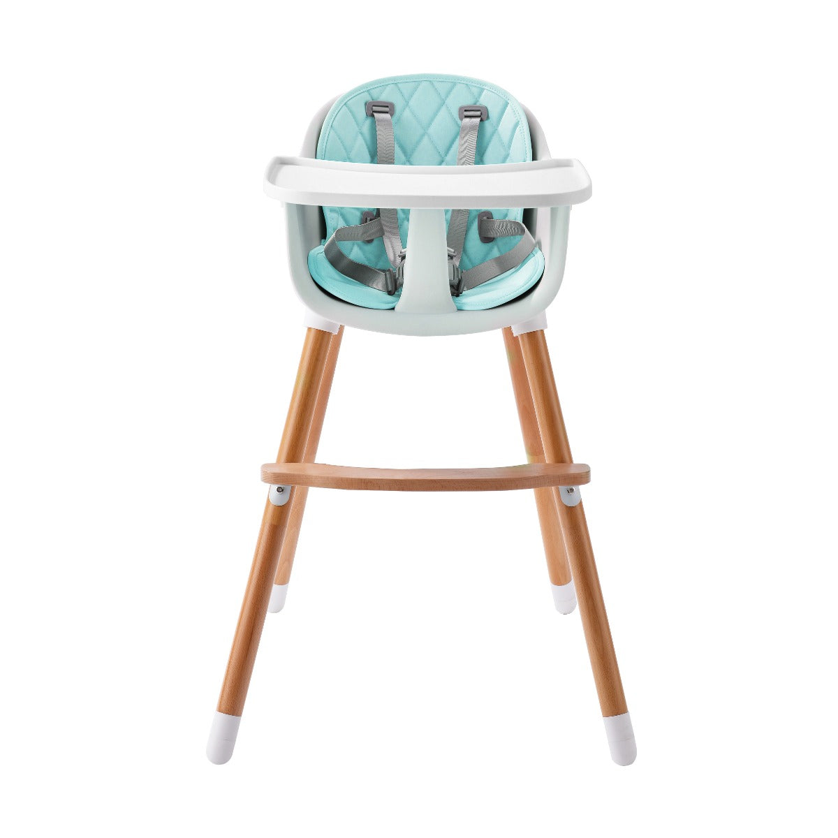 JOY  BABY Amelia 2-in-1 Timber Highchair - Blue