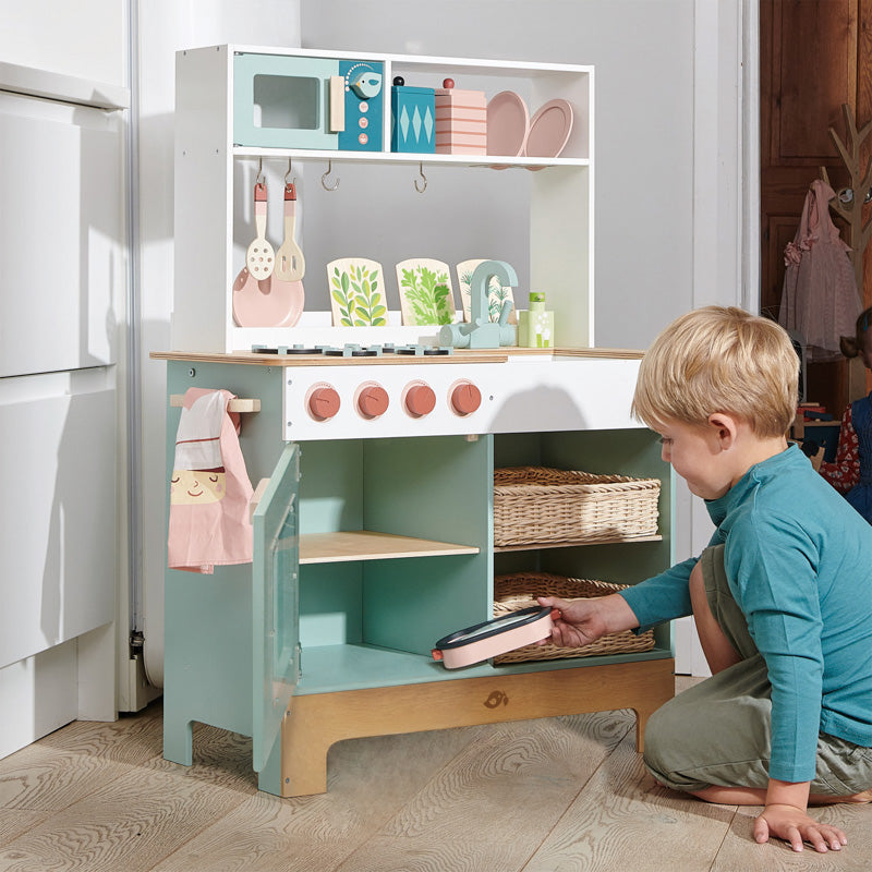 Tender Leaf Toys Pretend Mini Chef Kitchen Range