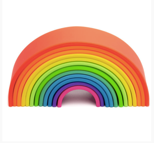 Dena Toys 12pcs Neon Rainbow  Stacking Toy