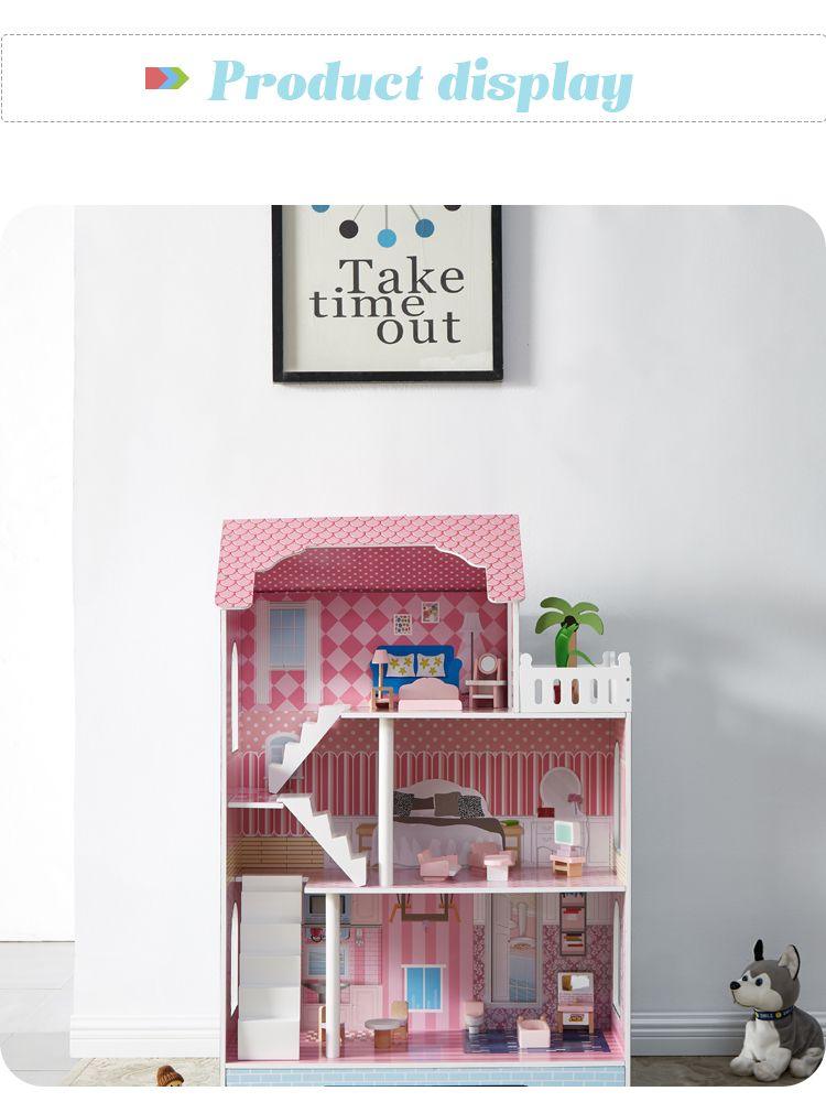 ALL 4 KIDS 3 Level Quinn Dollhouse with Furniture