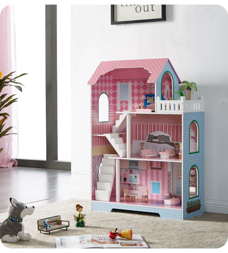 ALL 4 KIDS 3 Level Quinn Dollhouse with Furniture