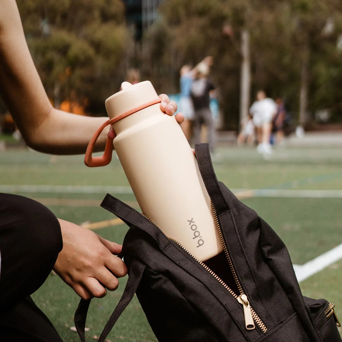 B.Box 1L Insulated Flip Top Drink Bottle - Melon Mist