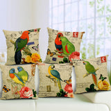 All 4 Kids 45cm Square Throw Pillow Cushion Cover - Lorikeet