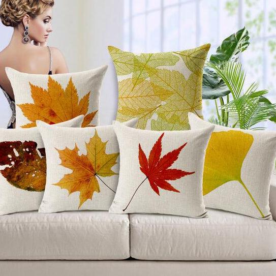 All 4 Kids 45cm Square Throw Pillow Cushion Cover - Maple Leaf