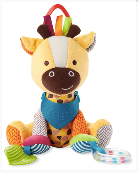 SKIP HOP Bandana Buddies Plush Teething Toy - Giraffe