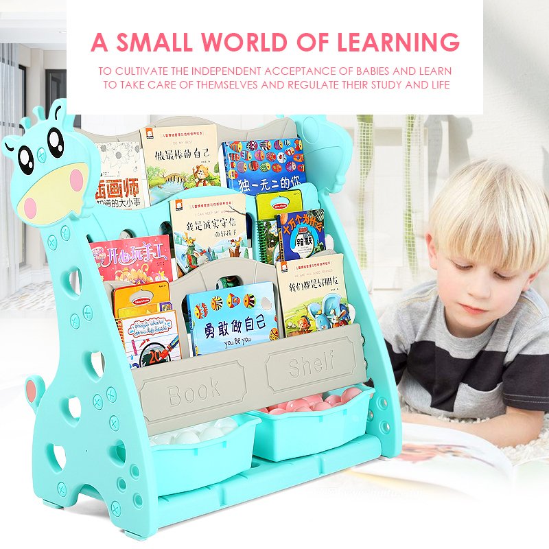 ALL 4 KIDS Lily the Giraffe Magazine Bookcase - Powder Blue
