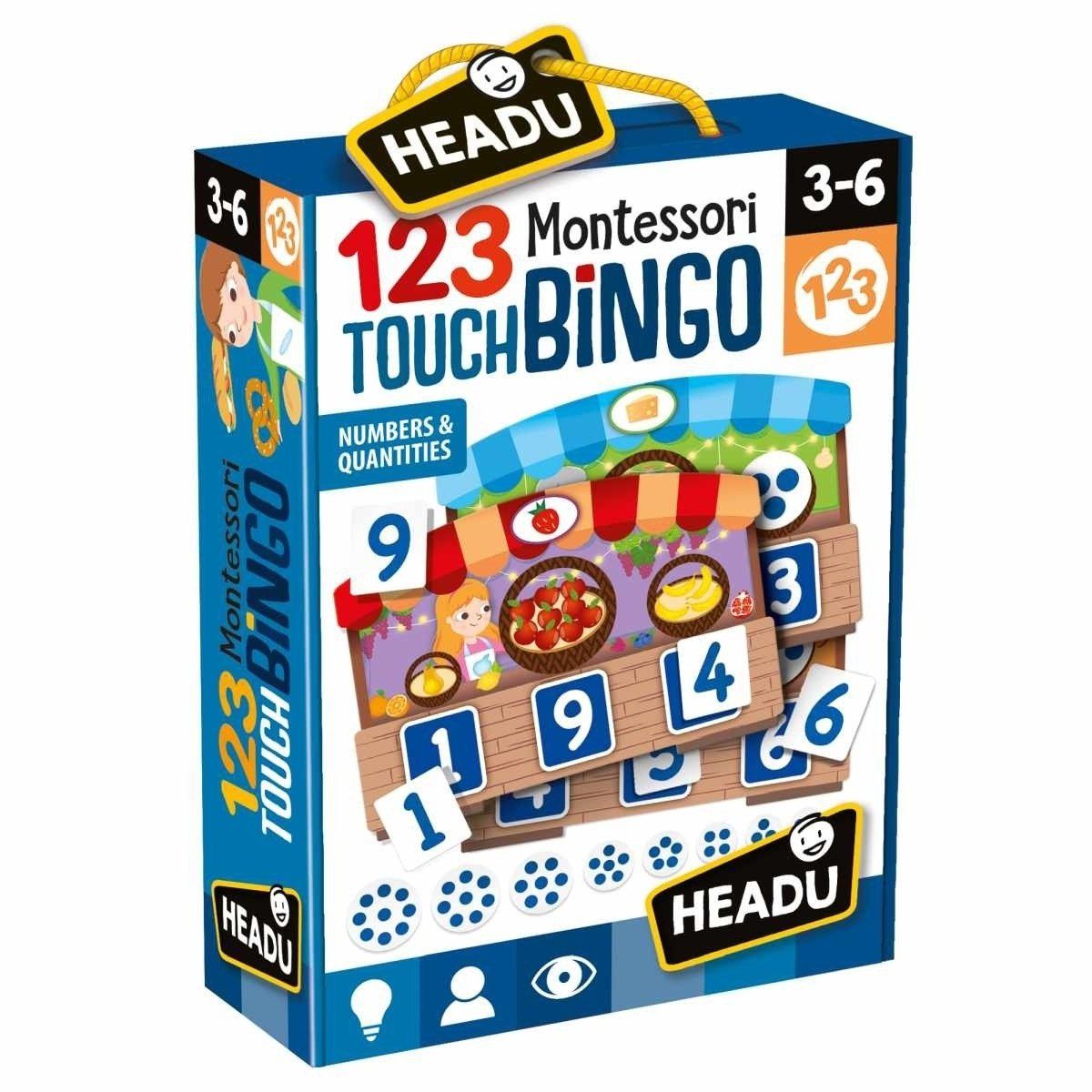 Headu Montessori 123 Touch Bingo Flashcards