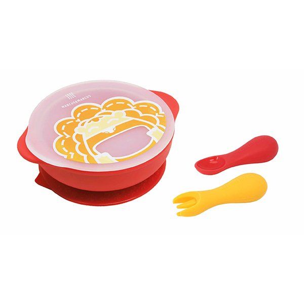 Marcus & Marcus Toddler First Self Feeding Set - Marcus Red